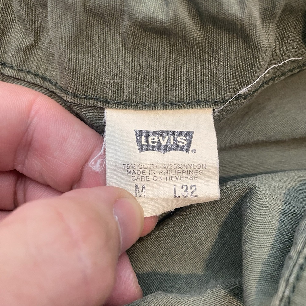 Vintage Levi's Parachute Pants Medium Baggy Skate Paratrooper Medium 32 Army - Picture 9 of 14